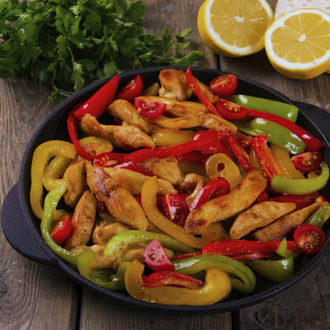 Tepsis csirkemell kaliforniai paprikával